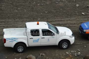 Simulacro de vertido de hidrocarburos en la playa de Jinámar-Telde (Foto TA y Antonio Alí)